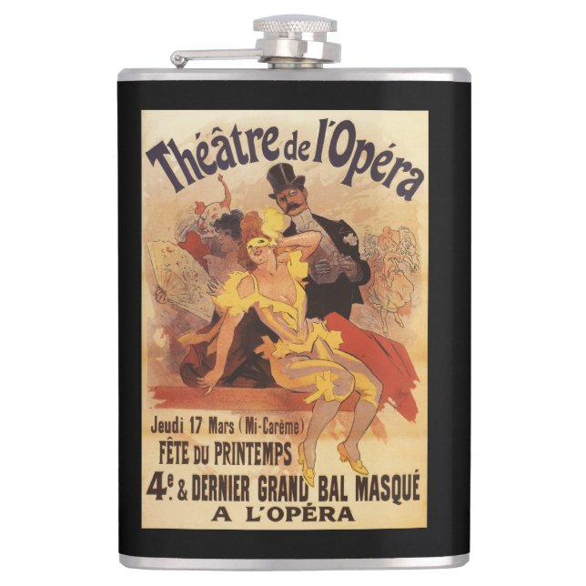 4th Masked Ball at Theatre de l'Opera Flask (Front)