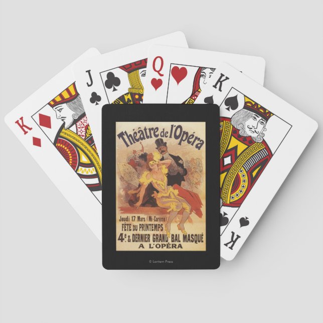 4th Masked Ball at Theatre de l'Opera Poker Cards (Back)