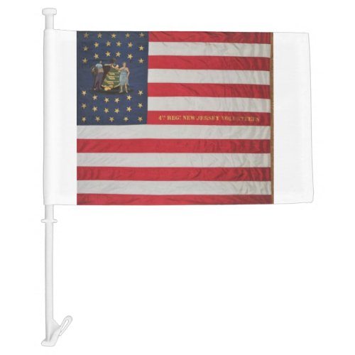 4th New Jersey Car Flag