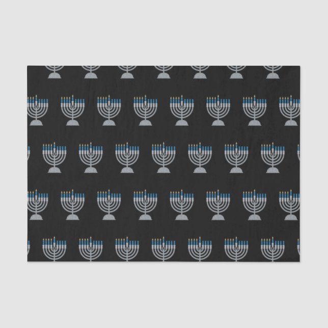4th Night of Hanukkah Glitter Tissue Paper (Front)