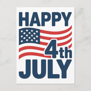 4th of July 1776-2026: 250th Anniversary USA Flag Holiday Postcard