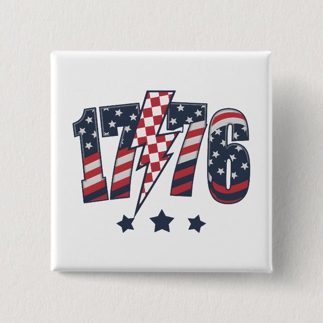 4th of July 1776 Button (Front)