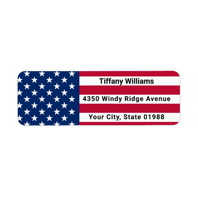 4th of July 1776 Independence Day  Label (Front)