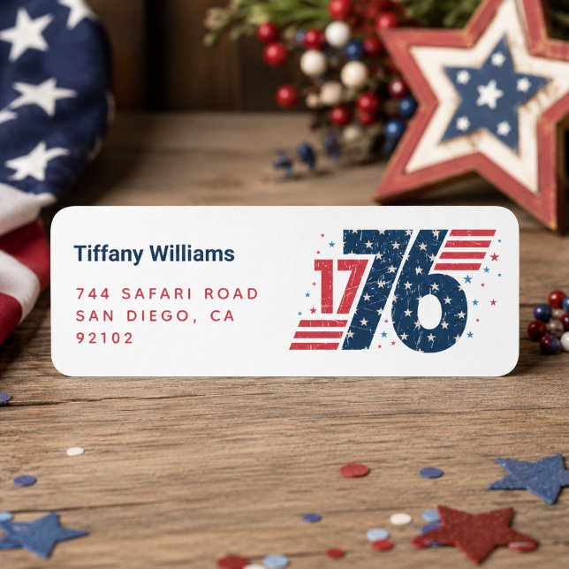 4th of July 1776 Independence Day  Label (4th of July 1776 Independence Day Label
)