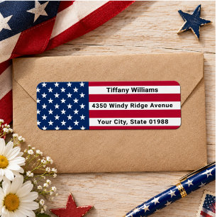 4th of July 1776 Independence Day Label