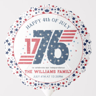 4th of July 1776 Independence Day Party Balloon