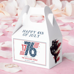 4th of July 1776 Independence Day Party Favor Boxes
