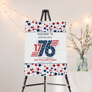 4th of July 1776 Independence Day Party Foam Board