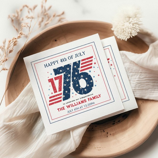 4th of July 1776 Independence Day Party Napkins (Creator Uploaded)