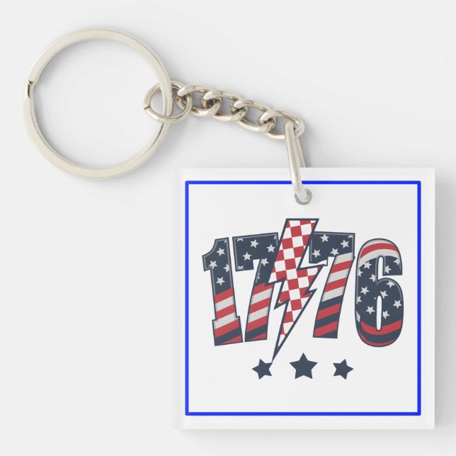 4th of July 1776 Keychain (Front)