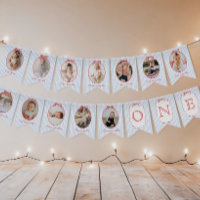 4th of July 1st Birthday Photo Banner