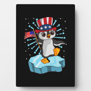 4th Of July 2021 Penguin Plaque