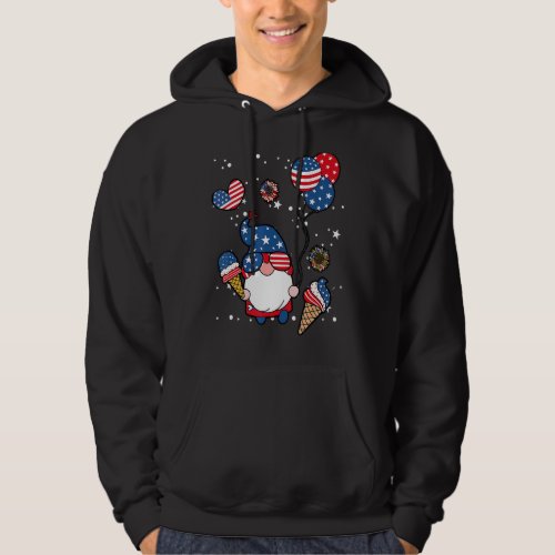 4th Of July 2022 Gnomes Patriotic Gnome  American  Hoodie