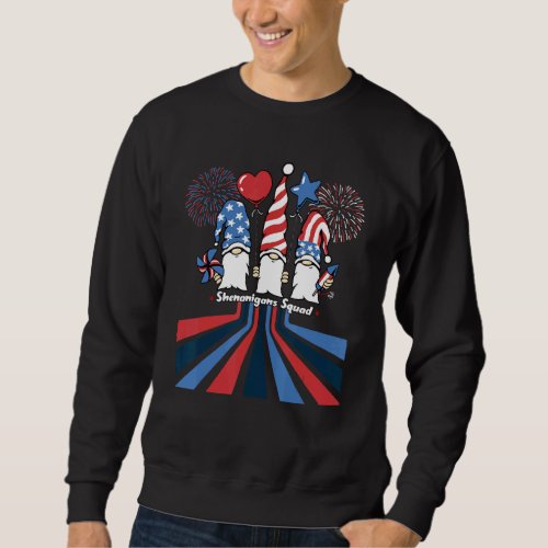 4th Of July 2022 Patriotic Gnomes  American Usa Sweatshirt