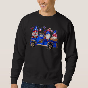 4th Of July 2023 Patriotic Gnomes Funny American U Sweatshirt