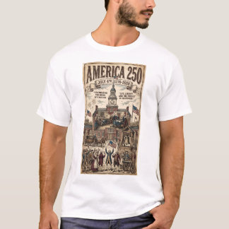 4th of july 250 year independence day retro T-Shirt