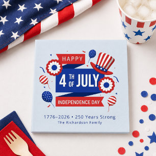 4th of July 250th Anniversary Family Napkins