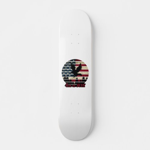 4th of July 4th of July Independence Day T Shirt Skateboard