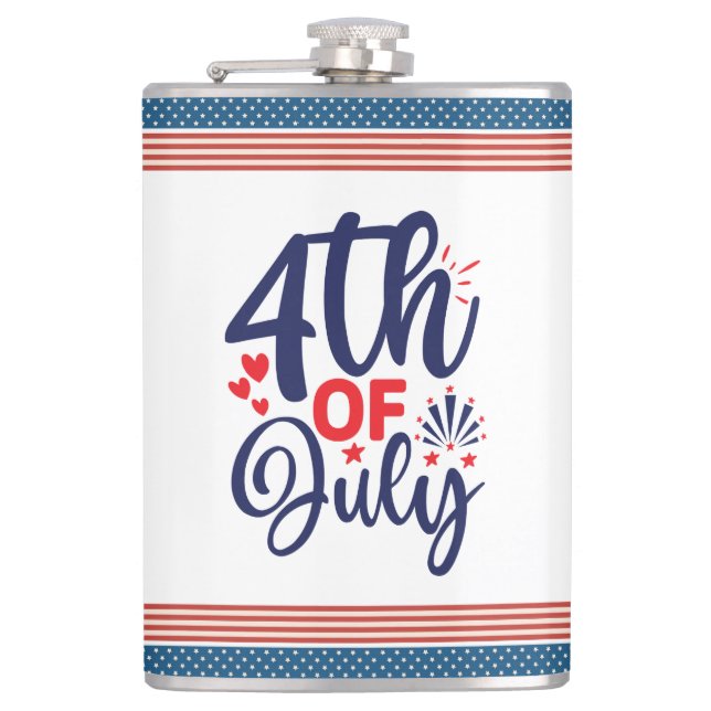 4th of July-68826 Flask (Front)