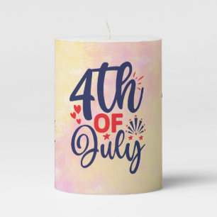 4th of July-68826 Pillar Candle