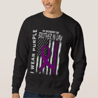 4th of July Alzheimers Awareness Brother In Law US Sweatshirt