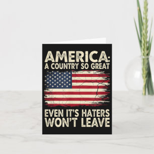 4th of July America a Country so Great Even Card
