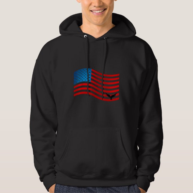4th of July America Patriotic Day Hoodie (Front)