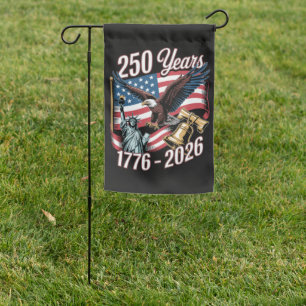 4th of July America US Patriotic Eagle Garden Flag