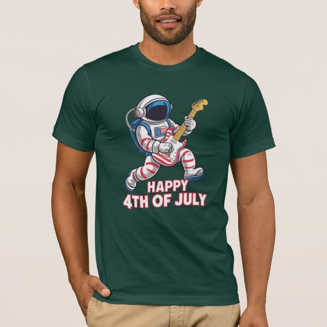 4th of July, American Astronaut T-Shirt (Front)