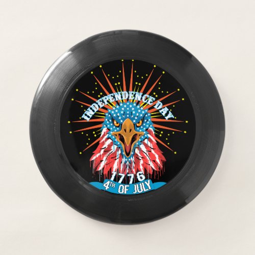 4th of July American Eagle black Wham_O Frisbee