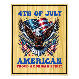 4th Of July American Eagle Sublimation-61001 Photo Print