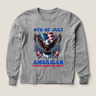 4th Of July American Eagle Sublimation-61001 Tri-Blend Shirts