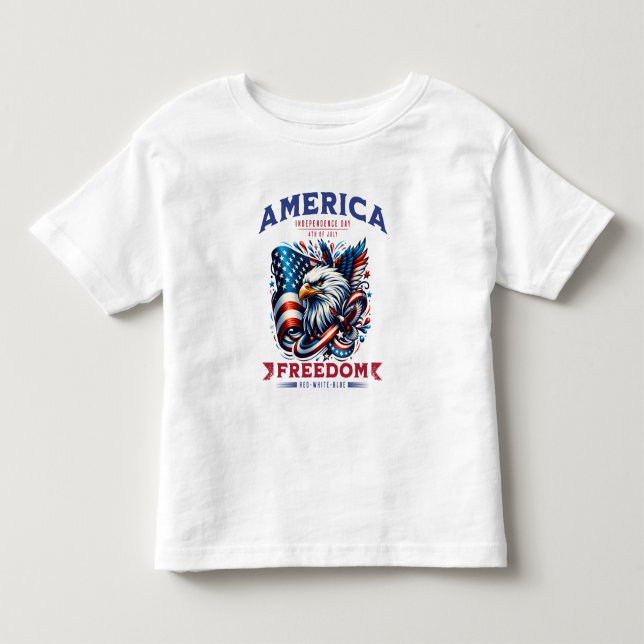 4th of July American Eagle Sublimation-61901 Toddler T-shirt (Front)