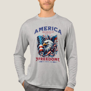 4th of July American Eagle Sublimation-61901 Tri-Blend Shirt