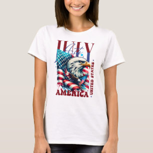 4th of July American Eagle Sublimation-61904 T-Shirt