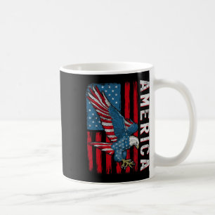 4th Of July American Flag Eagle Independence Day Coffee Mug
