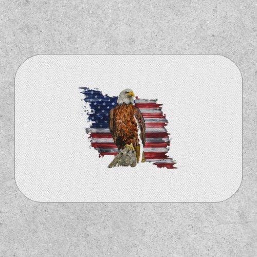 4th of July American Flag Eagle Independence Day Patch