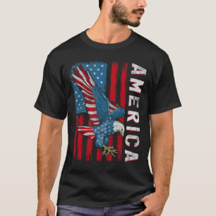 4th Of July American Flag Eagle Independence Day T-Shirt