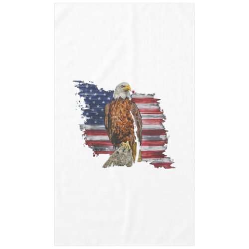 4th of July American Flag Eagle Independence Day Tablecloth