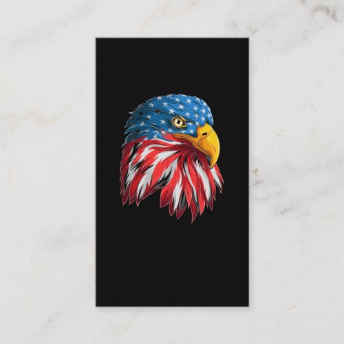 4th Of July American Flag Eagle Patriotic Bird USA Business Card