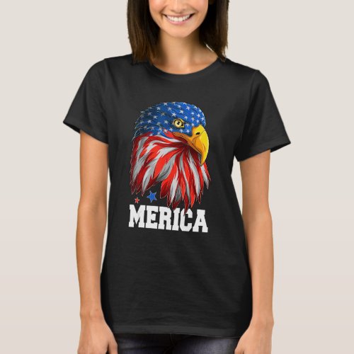 4th Of July American Flag Merica Patriotic Eagle U T_Shirt