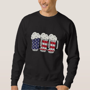 4th Of July  American Flag Patriotic Alcoholic Sweatshirt