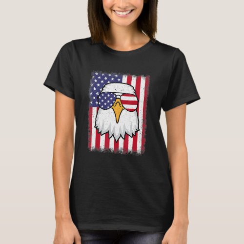 4th Of July American Flag Patriotic Eagle Usa T_Shirt