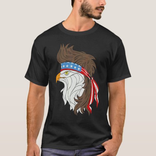 4th Of July American Flag Patriotic Eagle Usa T_Shirt