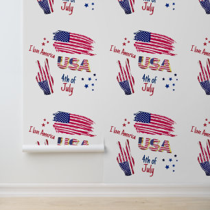 4th of July American Flag Wallpaper