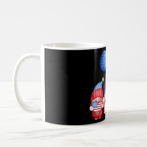 4th Of July American Gnomes Celebrating Independen Coffee Mug