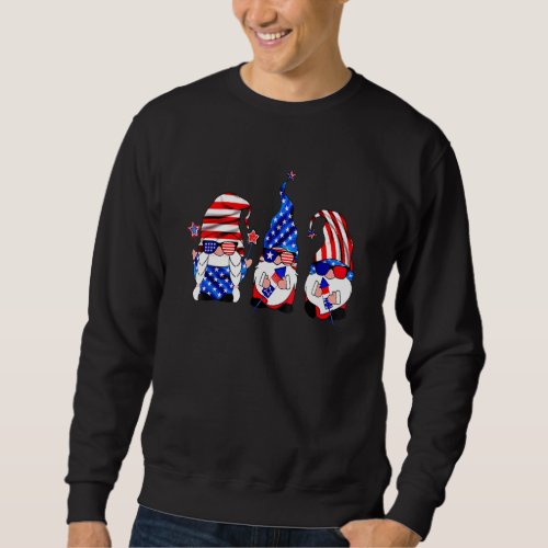 4th Of July American Gnomes Sunglasses Women Men G Sweatshirt