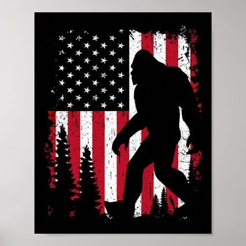 4th Of July American Usa Flag Patriotic Kids  Poster