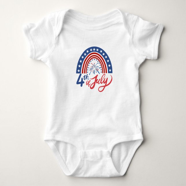 4th of July Baby Bodysuit (Front)