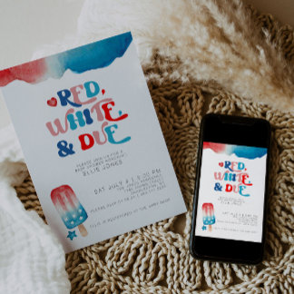 4th of July Baby Shower Invitation